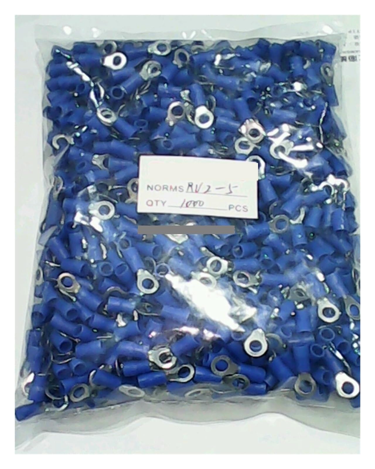 1000pcs RV2-5#10 pre-insulating ring terminal AWG16-14 1.5-2.5MM2 wire connector 1000pcs RV2-5#10 pre-insulating ring terminal AWG16-14 1.5-2.5MM2 wire connector von SSOPTMCB