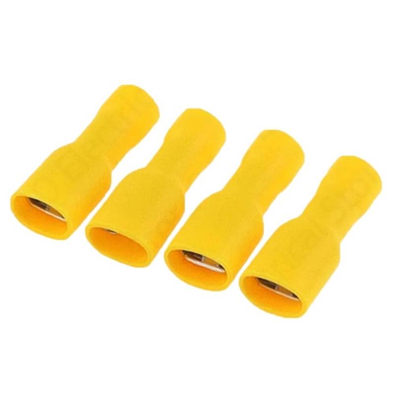 100PCS FDFD5.5-250 5-250 Female Insulated Electrical Crimp Terminal Connectors Cable Wire Connector 100PCS/Pack AWG 12-10 FDFD von SSOPTMCB