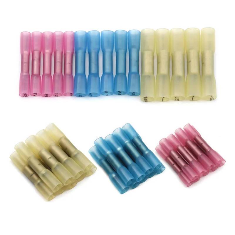 100PCS Heat Shrinkable Terminal Wire Butt Connector Insulated Electrical Crimp Terminal With 3 Colors von SSOPTMCB
