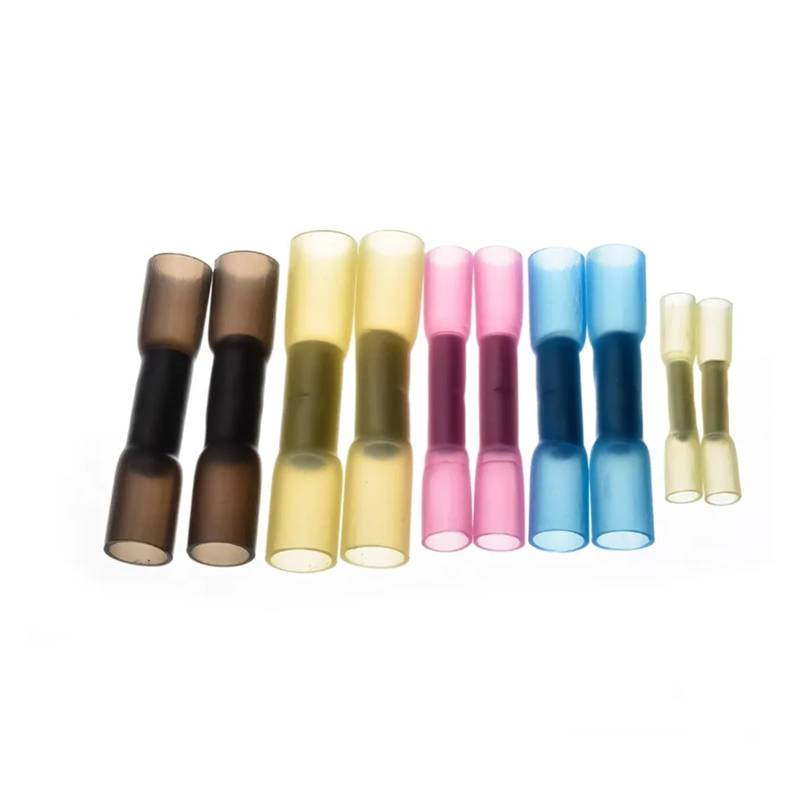 100Pcs 4size Heat Shrink Butt Wire Connectors Seal Crimp Terminals kit 0.5mm-6.0mm2 Black Red Blue Yellow von SSOPTMCB
