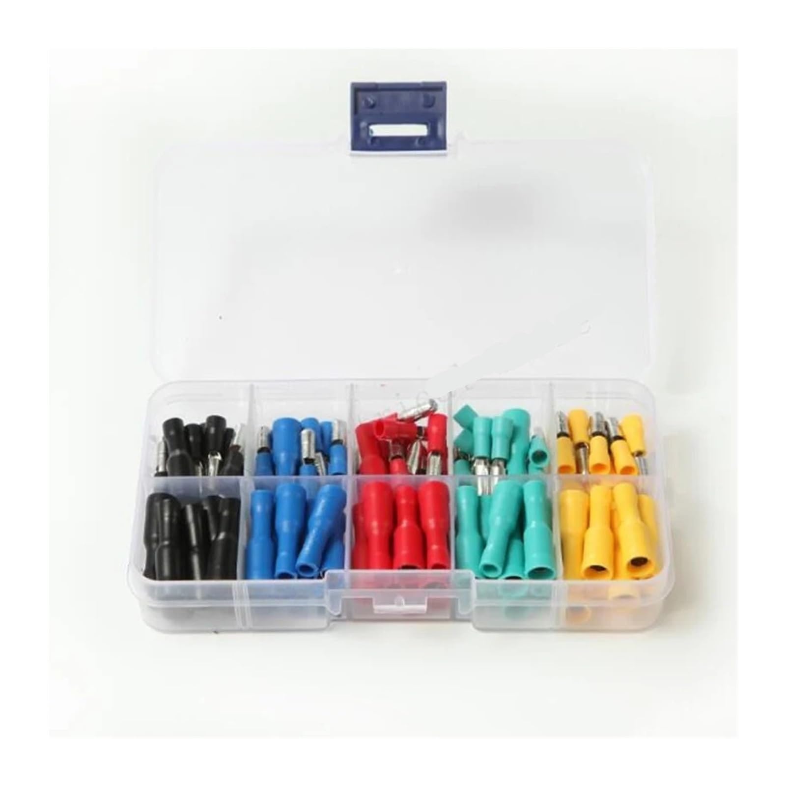 100pcs Assorted Insulated Female & Male Crimp Wire Terminals Brass, 22-16 AWG, 5 Colors 100pcs Assorted Insulated Female & Male Crimp Wire Terminals Brass, 22-16 AWG, 5 Colors von SSOPTMCB