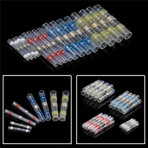 100pcs Heat Shrink Connectors Waterproof Seal Solder Terminals Butt Cable Wire Connectors Splice Terminal Set von SSOPTMCB