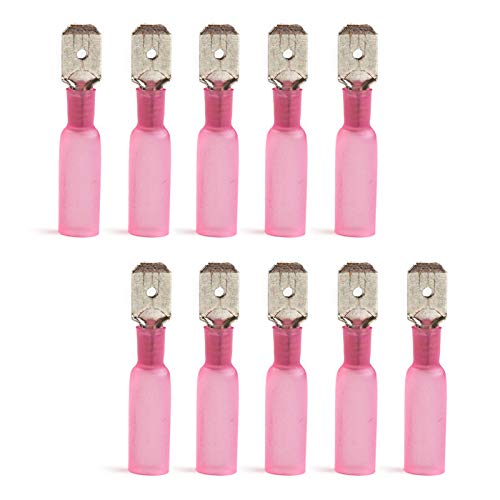 10PCS Heat Shrink Spade Connectors Terminals Kit Waterproof Insulated Butt Cable Wire Connector Crimping Terminal AWG 22-18 von SSOPTMCB