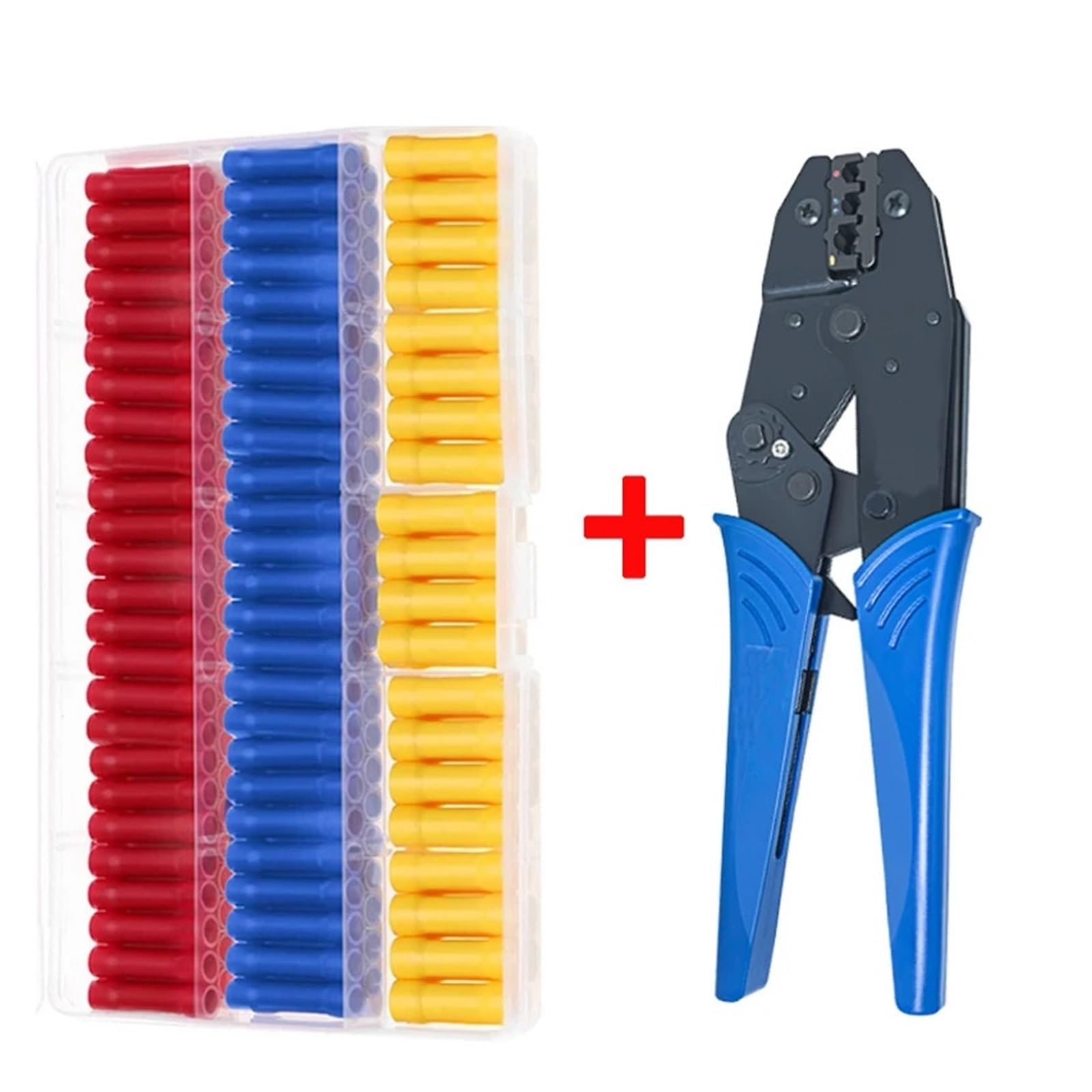 150pcs BV1.25 BV2 BV5.5 Insulated Straight Wire Butt Connectors Electrical Wire Cable Crimp Terminals Splice Set with Pliers 150pcs BV1.25 BV2 BV5.5 Insulated Straight Wire Butt Connectors Electrical Wire Cable Crimp Terminals Splice Set with Pliers von SSOPTMCB