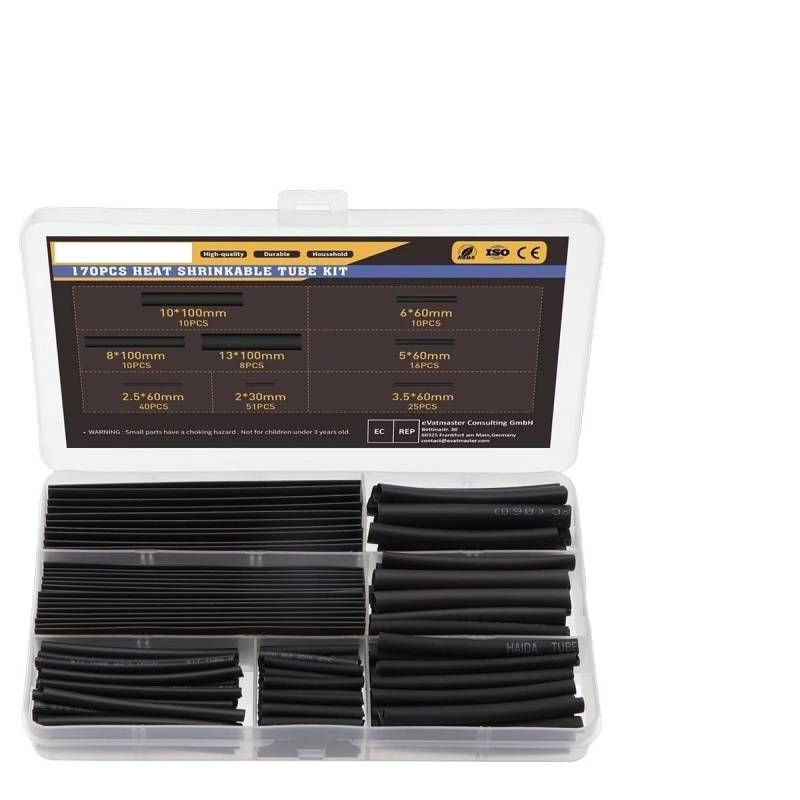 170pcs Waterproof Insulated Wire Connector Heat Shrinkable Connectors Electrical Connection Kit Marine Automotive Wire Set von SSOPTMCB