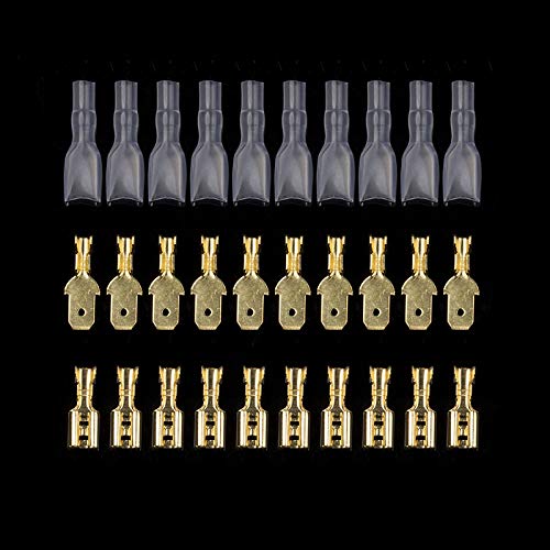 200pcs 4.8mm Crimp Terminals Insulated Seal Electrical Wire Connectors Crimp Terminal Connector Kit von SSOPTMCB