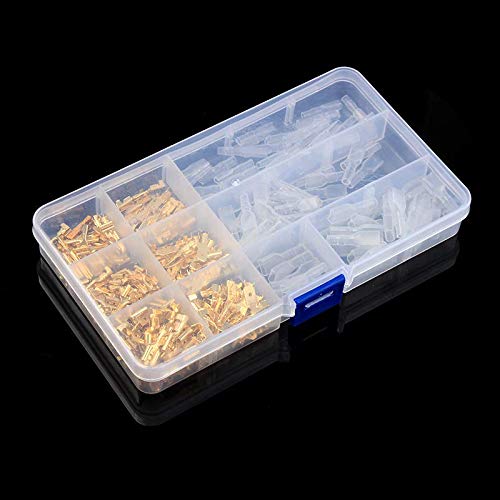 270PCS Insulated Seal Crimp Terminal Electrical Wire Connectors 2.8/4.8/6.3mm Crimping Terminals Connector Kit von SSOPTMCB