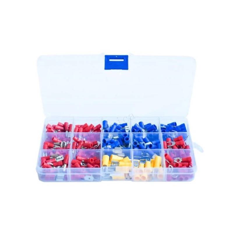 280pcs/set Cable Lugs Assortment Kit Wire Flat Female and Male Insulated Wire Cable Connectors Crimp Terminals Set Kit von SSOPTMCB