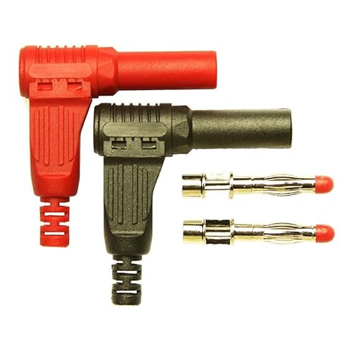 2Pcs/1pair Red/Black 4mm Male Right Angle Insulation Wire Solder Type DIY Banana Connector Multimeter test 2Pcs/1pair Red/Black 4mm Male Right Angle Insulation Wire Solder Type DIY Banana Connector Multimeter test von SSOPTMCB