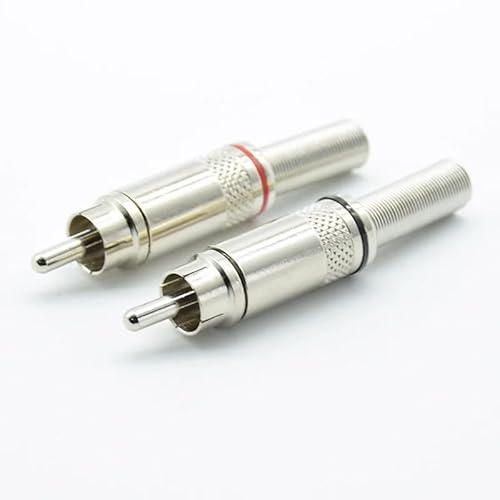 2pcs/lot Gold plated wiring male weld connector for AV video connector red black 2pcs/lot Gold plated wiring male weld connector for AV video connector red black von SSOPTMCB