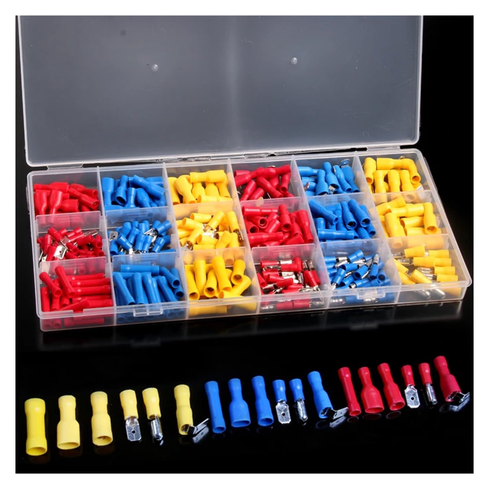 300PCS Electrical Crimp Terminals Insulated Spade Terminals Connectors Kits with Box 300PCS Electrical Crimp Terminals Insulated Spade Terminals Connectors Kits with Box von SSOPTMCB