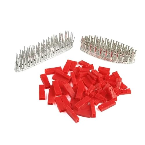 300pcs 2.54mm 2 Pin Connector Jack Female Male Housing Jumper Crimp Terminal Wire Connector for Car Motorcycle von SSOPTMCB
