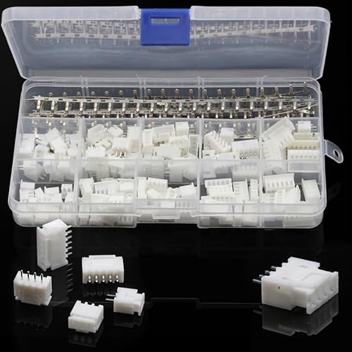 350pcs 2-6Pin Male&Female Cable Header Adapter 2.54mm White Wire Housing Header Pin Jumper Connector Terminal with Box von SSOPTMCB