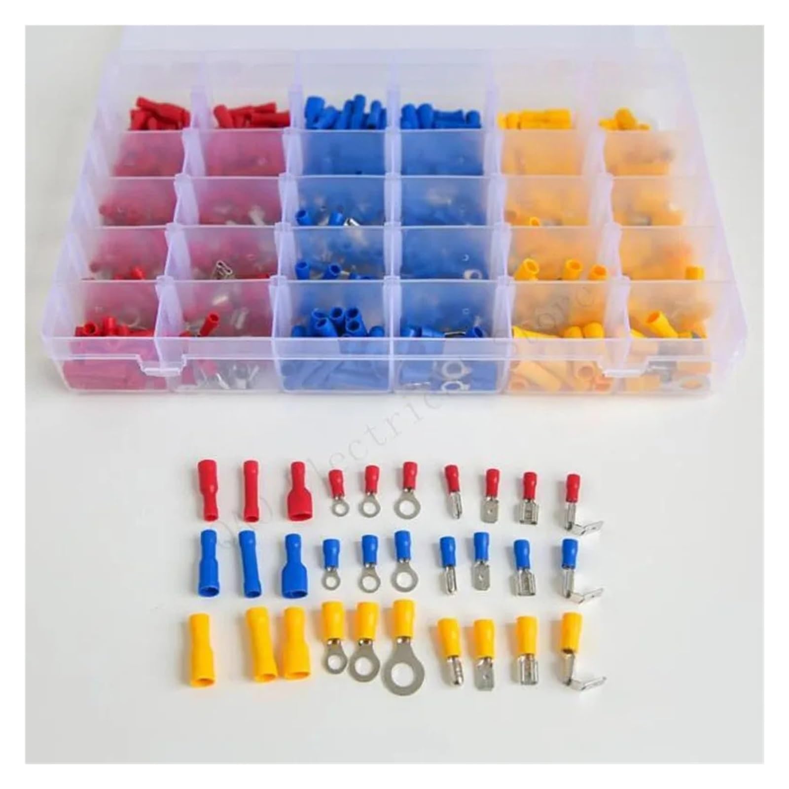 500PCS Cold Pressure Connection Terminal Red Blue Yellow Boxed Group Combine Assorted Wire Terminals Crimp 500PCS Cold Pressure Connection Terminal Red Blue Yellow Boxed Group Combine Assorted Wire Terminals Crimp von SSOPTMCB