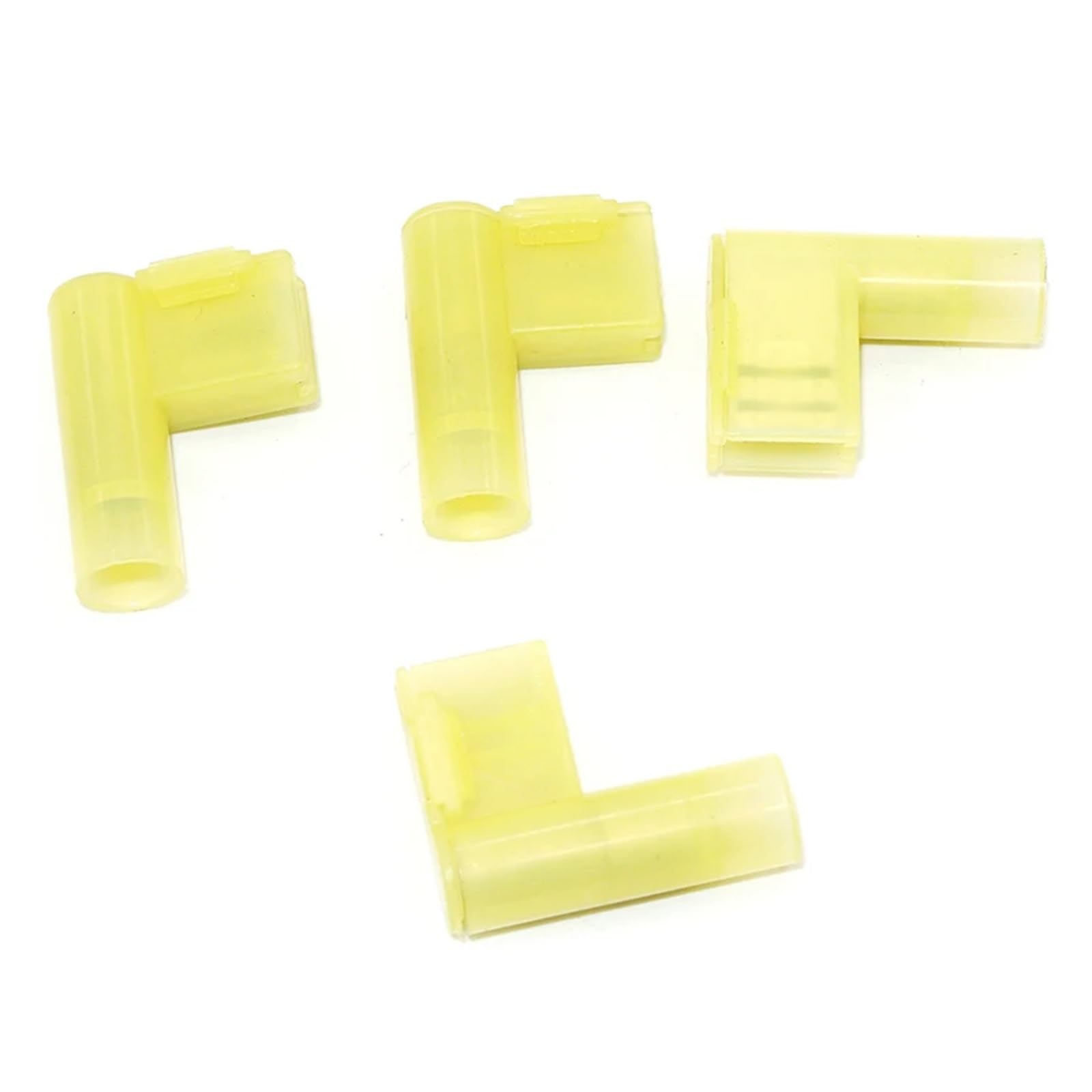 500pcs FLDNY5.5-250 Yellow Flag Female Terminal Insulated Flag 6.3 Right Angle Crimp Terminals von SSOPTMCB