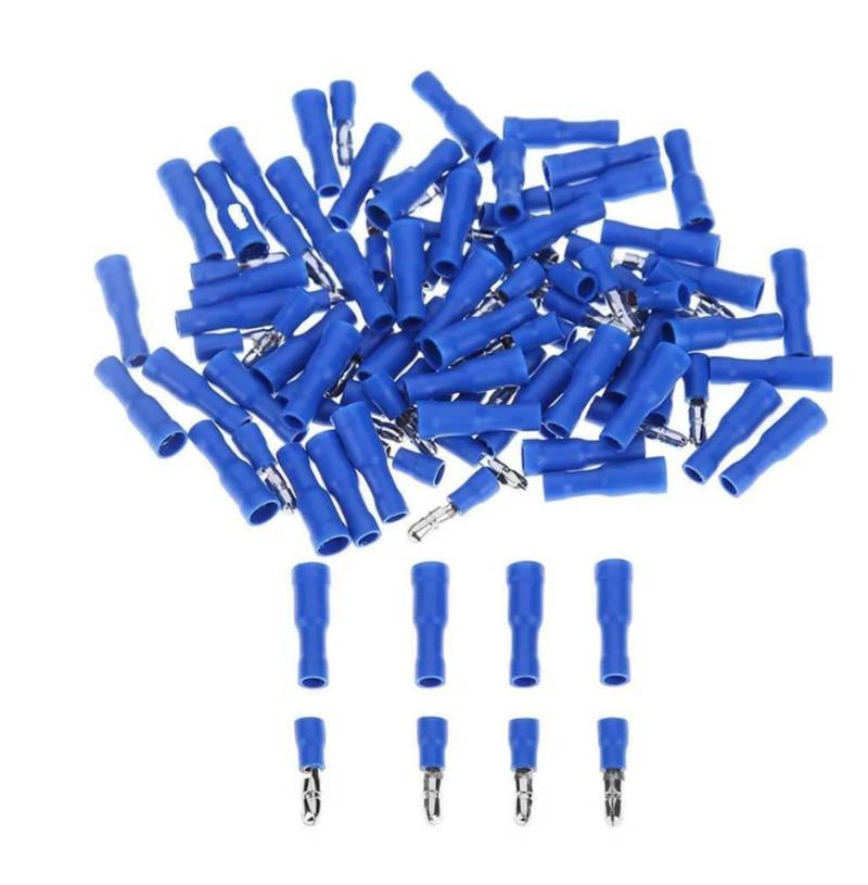 50pcs Blue Male Female Insulated Connector Crimp Terminals Wiring Cable FRD2-156 FRD2.5-156 MPD2-156 MPD2.5-156 von SSOPTMCB
