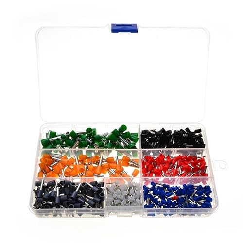600pcs Wire Crimp Terminals Connector Spade Insulated Cord Pin End Electrical Cable Wire Copper Terminal Assortment Kit 22-10AWG von SSOPTMCB