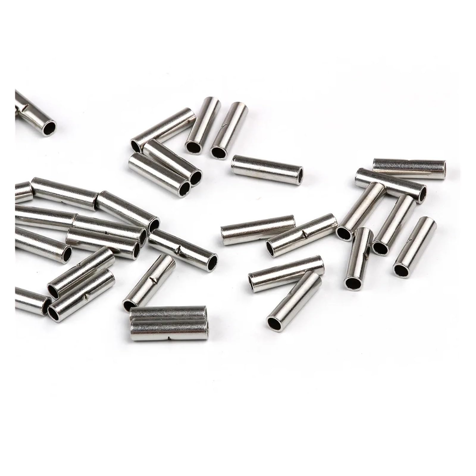 DIY 100Pcs Uninsulated Butt Wire Electrical Connector Crimp rolled Terminals Kits 16-14 AWG (1.5-2.5mm2) von SSOPTMCB