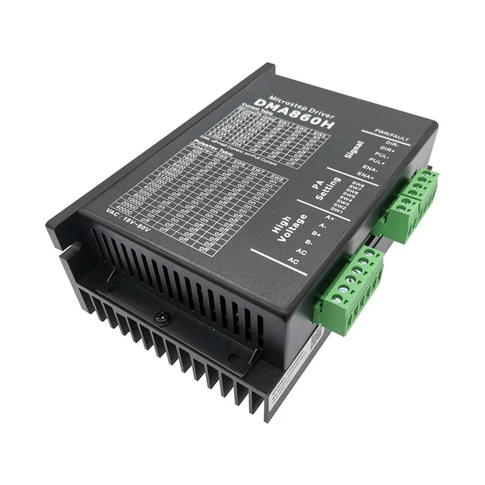 DMA860H AC18~80V DC24-80V 2 phase step driver Motor Drivers von SSOPTMCB
