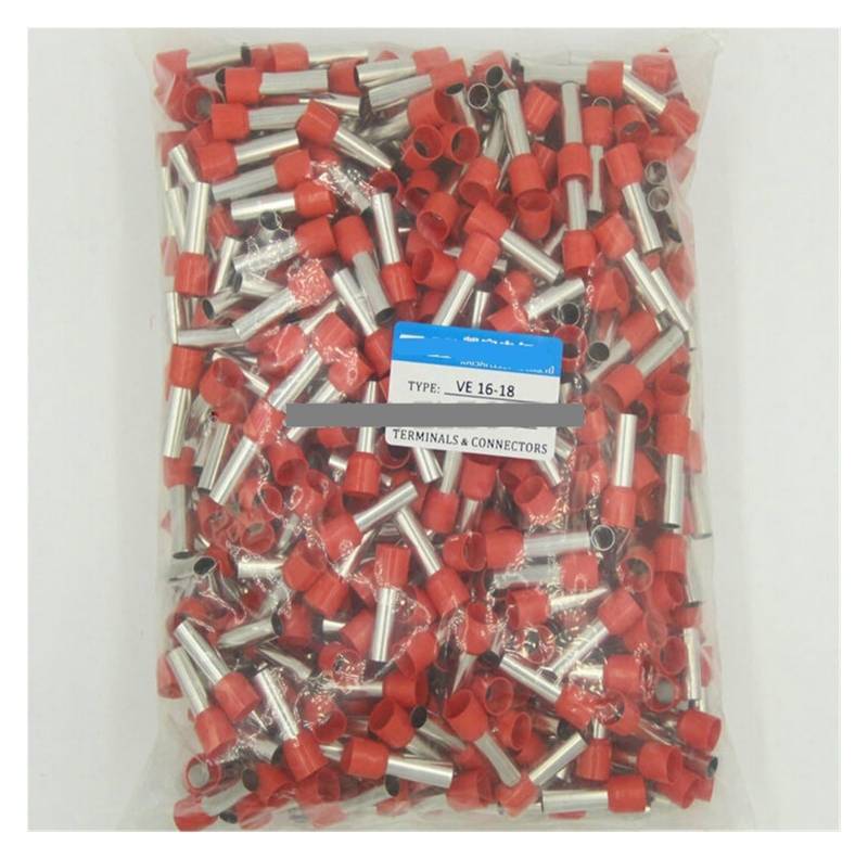 E16-18 500pcs/lot color copper ferrule crimp terminal Cord End Insulated Terminals von SSOPTMCB