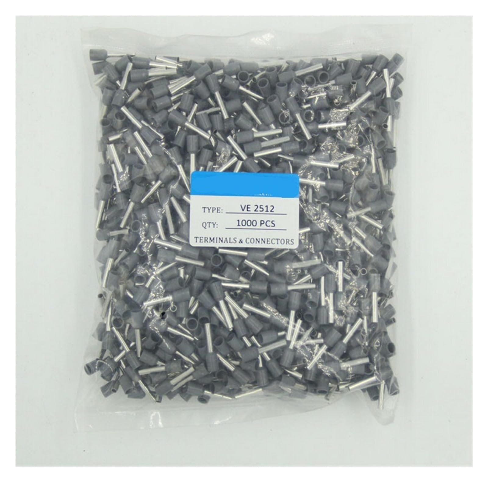 E2512 14 AWG 2.5mm2 Insulated Cord End Terminal block Wire FerrulesTubular terminal connectors E2512 14 AWG 2.5mm2 Insulated Cord End Terminal block Wire FerrulesTubular terminal connectors von SSOPTMCB