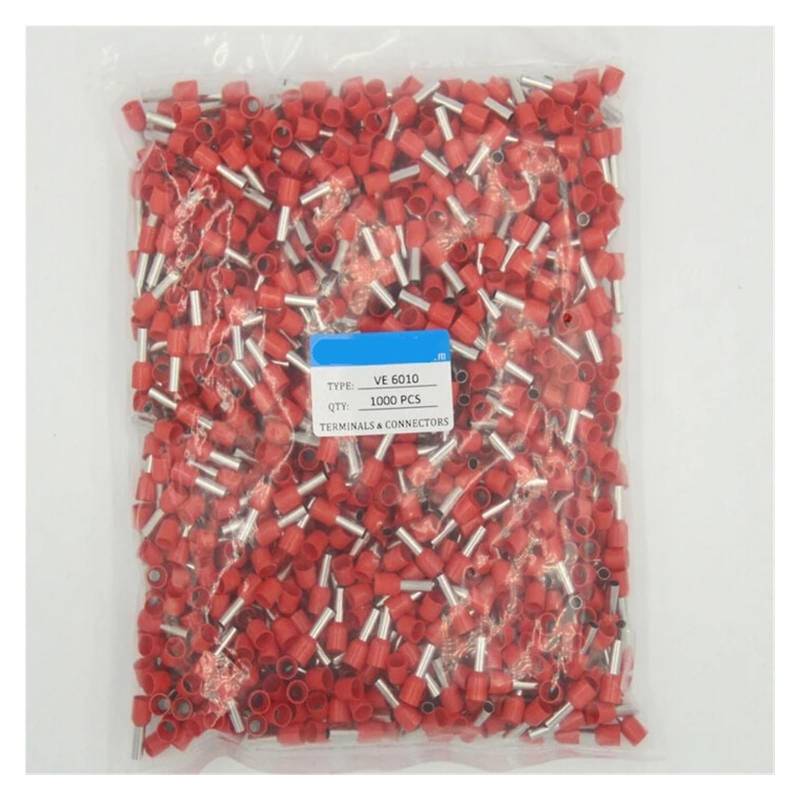 E6010 Bootlace Ferrules crimp terminal For 6.0mm AWG12 10mm length of Pin terminales electricidad von SSOPTMCB