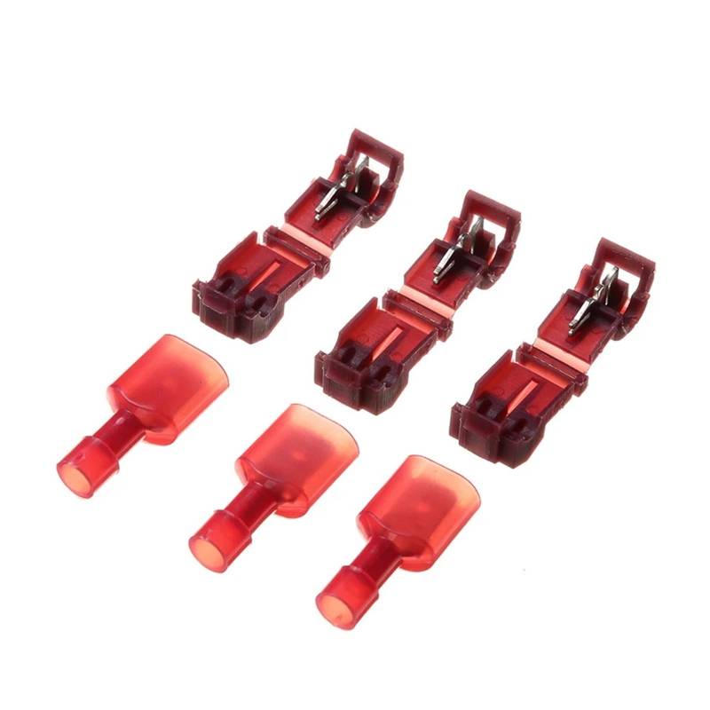 T-Tap/Male 100PCS 22-18 AWG Red Quick Splice Wire Terminals Insulated Electrical Connectors Combo von SSOPTMCB