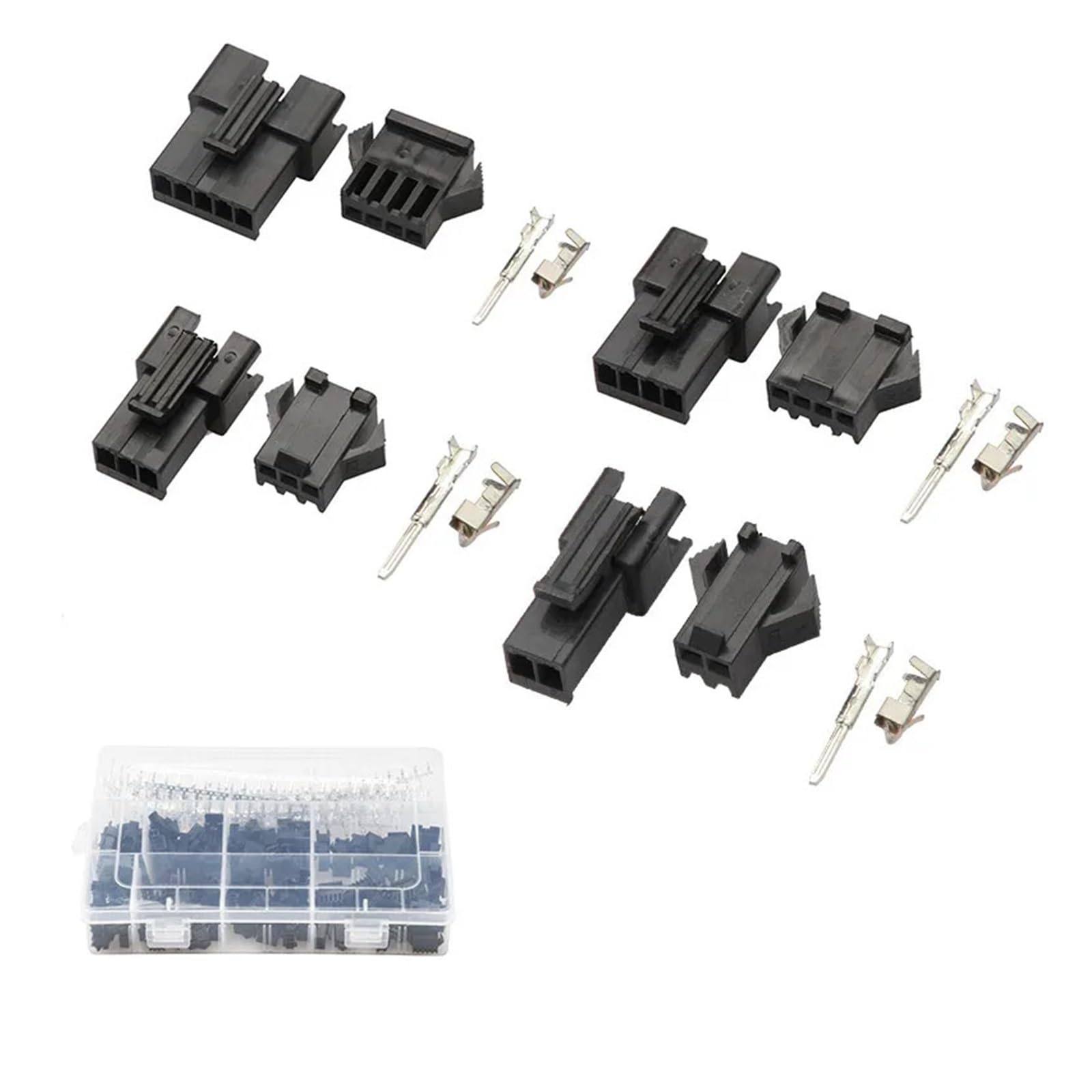 YT 600Pcs 2/3/4/5 Pin Jumper Cable Wire Pin Header Crimp Housing Connectors With Hook Male Female Connectors 2.54mm YT 600Pcs 2/3/4/5 Pin Jumper Cable Wire Pin Header Crimp Housing Connectors With Hook Male Female Connectors 2.54mm von SSOPTMCB