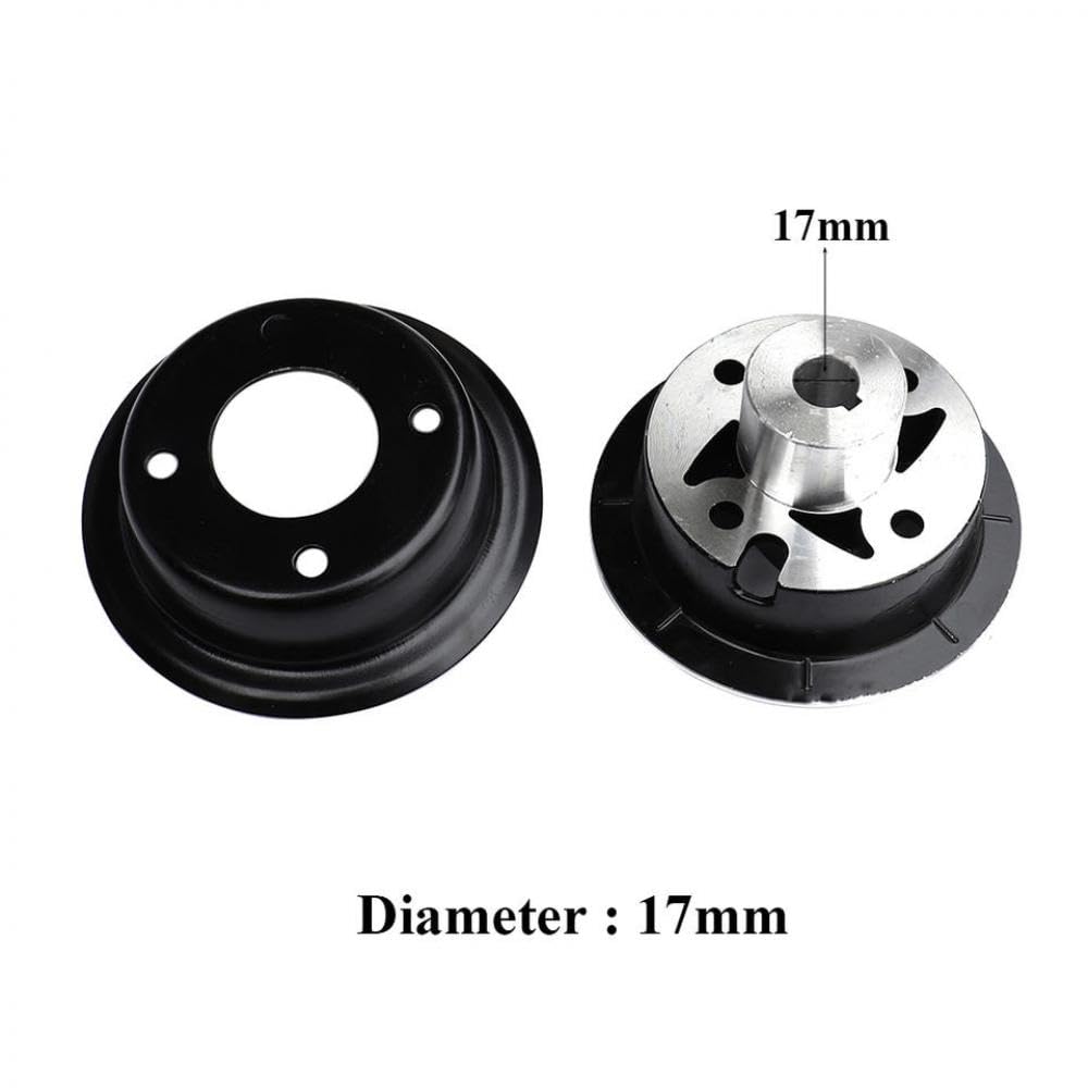 17/19mm 4 Zoll 4.10/3.50-4 9x3.50-4 3.00-4 Aluminiumrad Rims Keyway-Lager-Hub-Kompatibel mit Moto ATV Go Kart Scooter(17mm) von SSUMCUWR