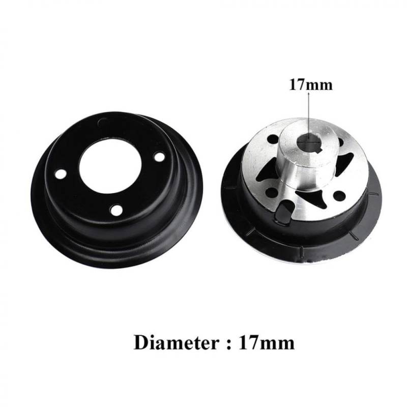 17/19mm 4 Zoll 4.10/3.50-4 9x3.50-4 3.00-4 Aluminiumrad Rims Keyway-Lager-Hub-Kompatibel mit Moto ATV Go Kart Scooter(17mm) von SSUMCUWR