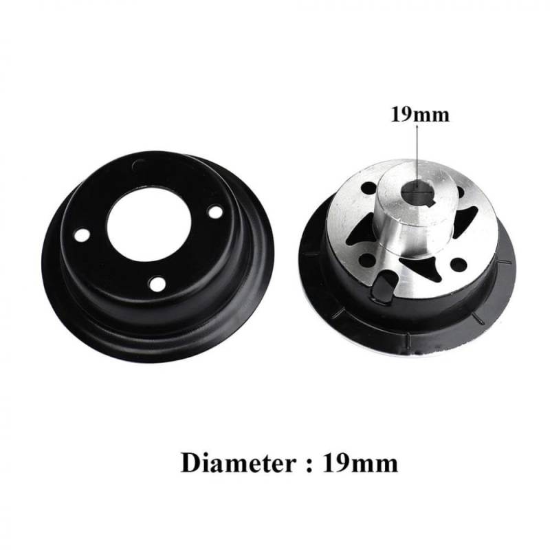 17/19mm 4 Zoll 4.10/3.50-4 9x3.50-4 3.00-4 Aluminiumrad Rims Keyway-Lager-Hub-Kompatibel mit Moto ATV Go Kart Scooter(19mm) von SSUMCUWR