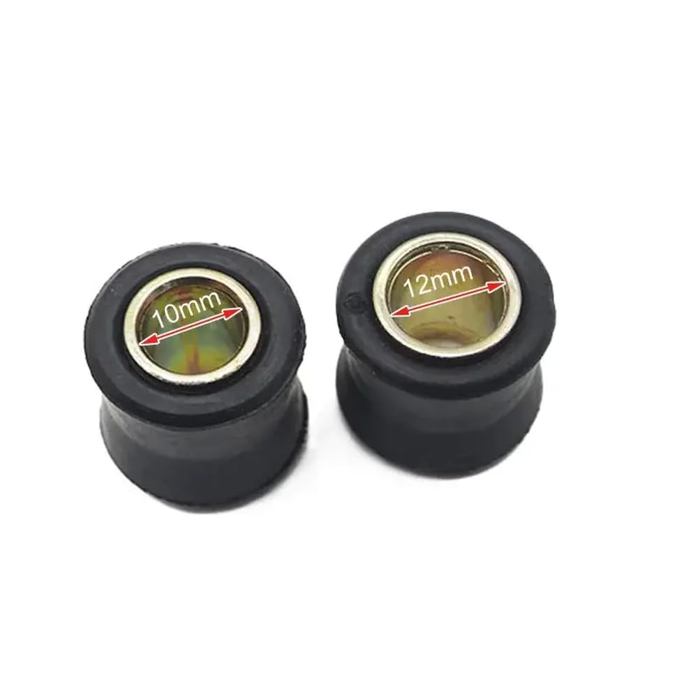 8 Stücke Motorrad -Roller Heck -Stoßdämpfer Gummis -Kissen 10 mm 12 mm kompatible Buchungshülsen(4x10mm and 4x12mm) von SSUMCUWR