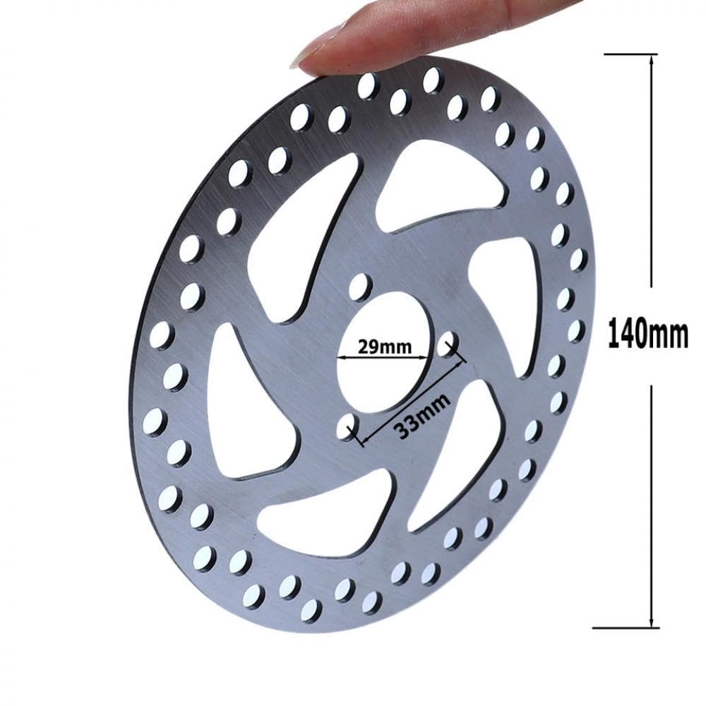 Elektrischer Roller 140 mm 3-Loch-Scheibenbremsrotoren kompatibel mit verschiedenen Modellen 29 mm Innendurchmesser Elektrischer Roller 140 mm 3-Loch-Scheibenbremsrotoren kompatibel mit verschiedenen Modellen 29 mm Innendurchmesser von SSUMCUWR