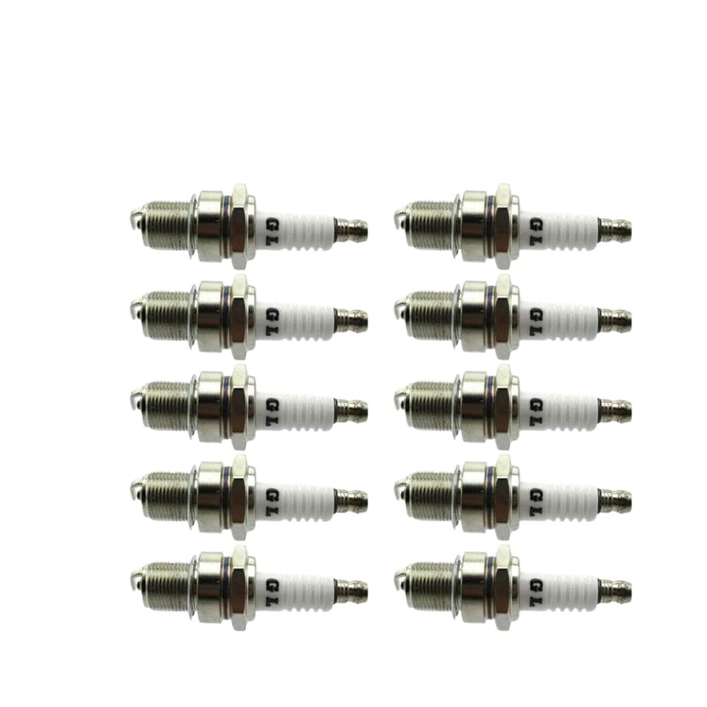 Goten F7TC Zündkerze kompatibel mit GX120 GX160 GX200 Generatoren Rasenmäher Wasserpumpen Go Karts Bikes(10 PCS) von SSUMCUWR
