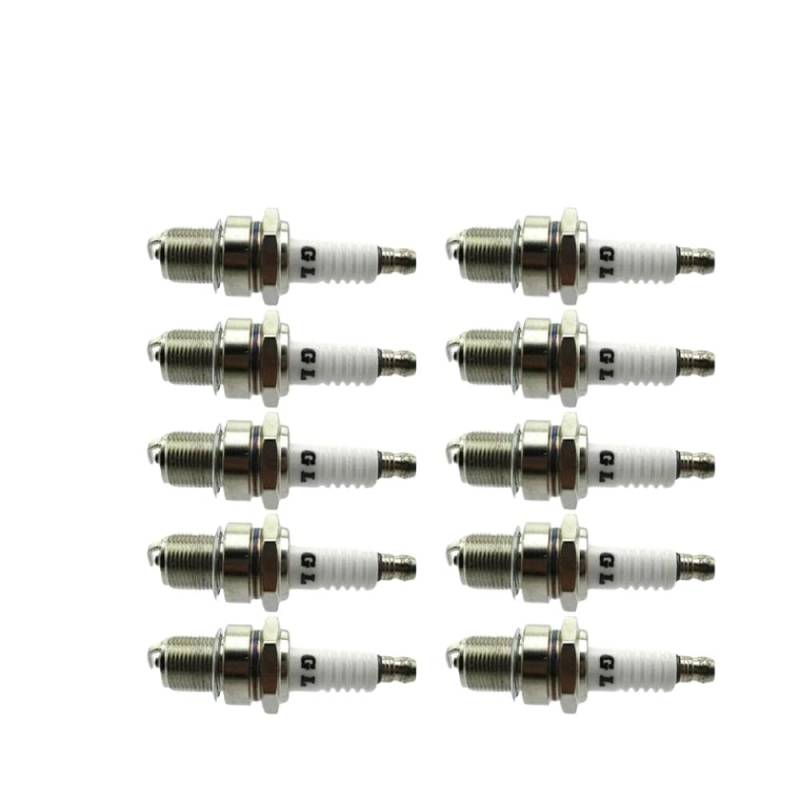 Goten F7TC Zündkerze kompatibel mit GX120 GX160 GX200 Generatoren Rasenmäher Wasserpumpen Go Karts Bikes(10 PCS) von SSUMCUWR