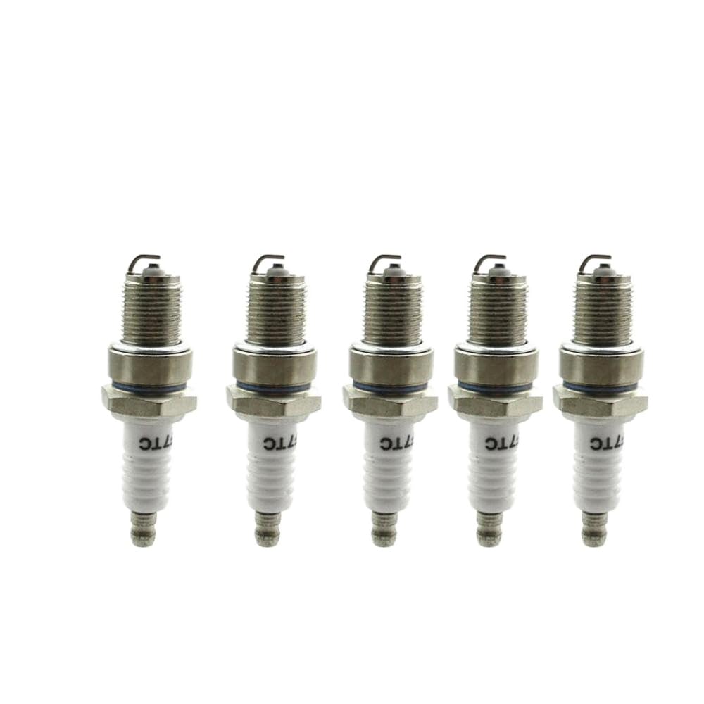 Goten F7TC Zündkerze kompatibel mit GX120 GX160 GX200 Generatoren Rasenmäher Wasserpumpen Go Karts Bikes(5 PCS) von SSUMCUWR