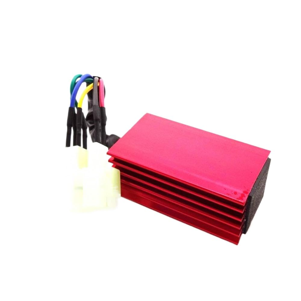 Goten Red Racing 6 Pin Connector Box kompatibel mit GY6 50cc 125cc 150cm Mopeds ATVs und Buggys Goten Red Racing 6 Pin Connector Box kompatibel mit GY6 50cc 125cc 150cm Mopeds ATVs und Buggys von SSUMCUWR