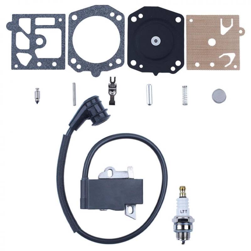 Kompatibilitätszündungsspule Kompatibel mit MS441 MS441C MS441C-Q MS441C-Q Z MS441RVWZ Kettensaw MPN 1138 400 1300 und Carburetor Rebuild Kit von SSUMCUWR