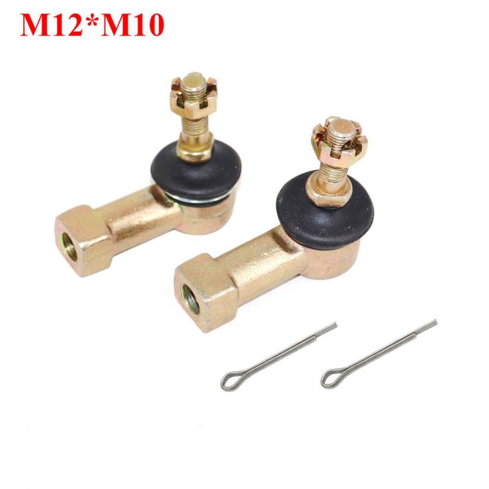 M10 M12 Curne Rod End Kits Kugelgelenk Positive Negative Wipplenkkugelgelenke kompatibel mit ATV UTV Quad Bikes Go Karts(1 Pair M10xM12) von SSUMCUWR