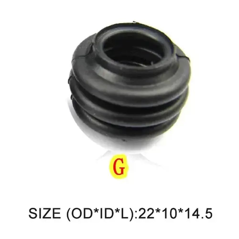 Motorrad universelle Scheibenbrems -Pumpe wasserdichte Gummiabdeckung Kompatibel mit obere und untere Bremssattel -Stoßdämpferhülle(Type G) von SSUMCUWR
