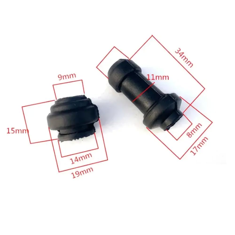 Motorrad universelle Scheibenbrems -Pumpe wasserdichte Gummiabdeckung Kompatibel mit obere und untere Bremssattel -Stoßdämpferhülle(Type M) von SSUMCUWR