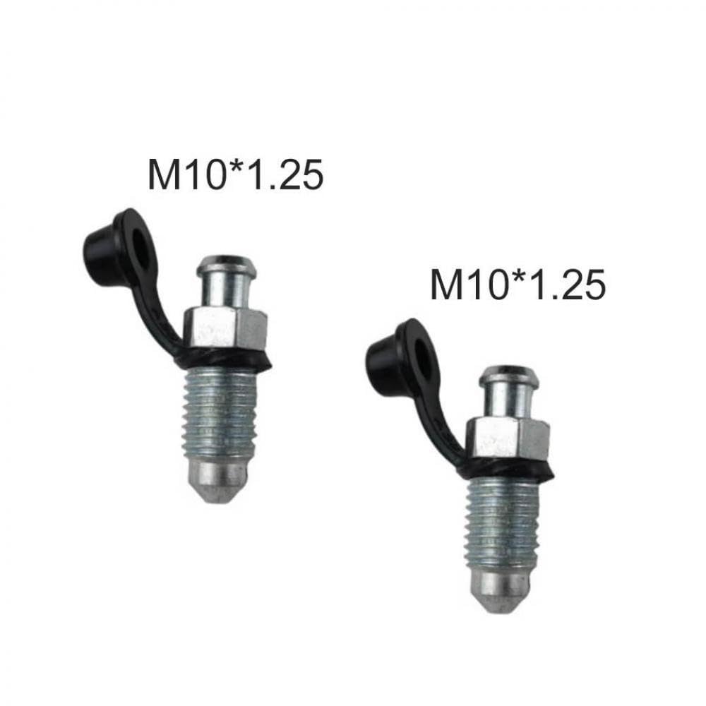 Motorradbremsenpumpen -Bremssättel Abgasblutschraube M8 M10 125 10 Pitch mit Gummistaubkappe, die mit Mopeds kompatibel ist und(M10x1.25 (2pcs) von SSUMCUWR