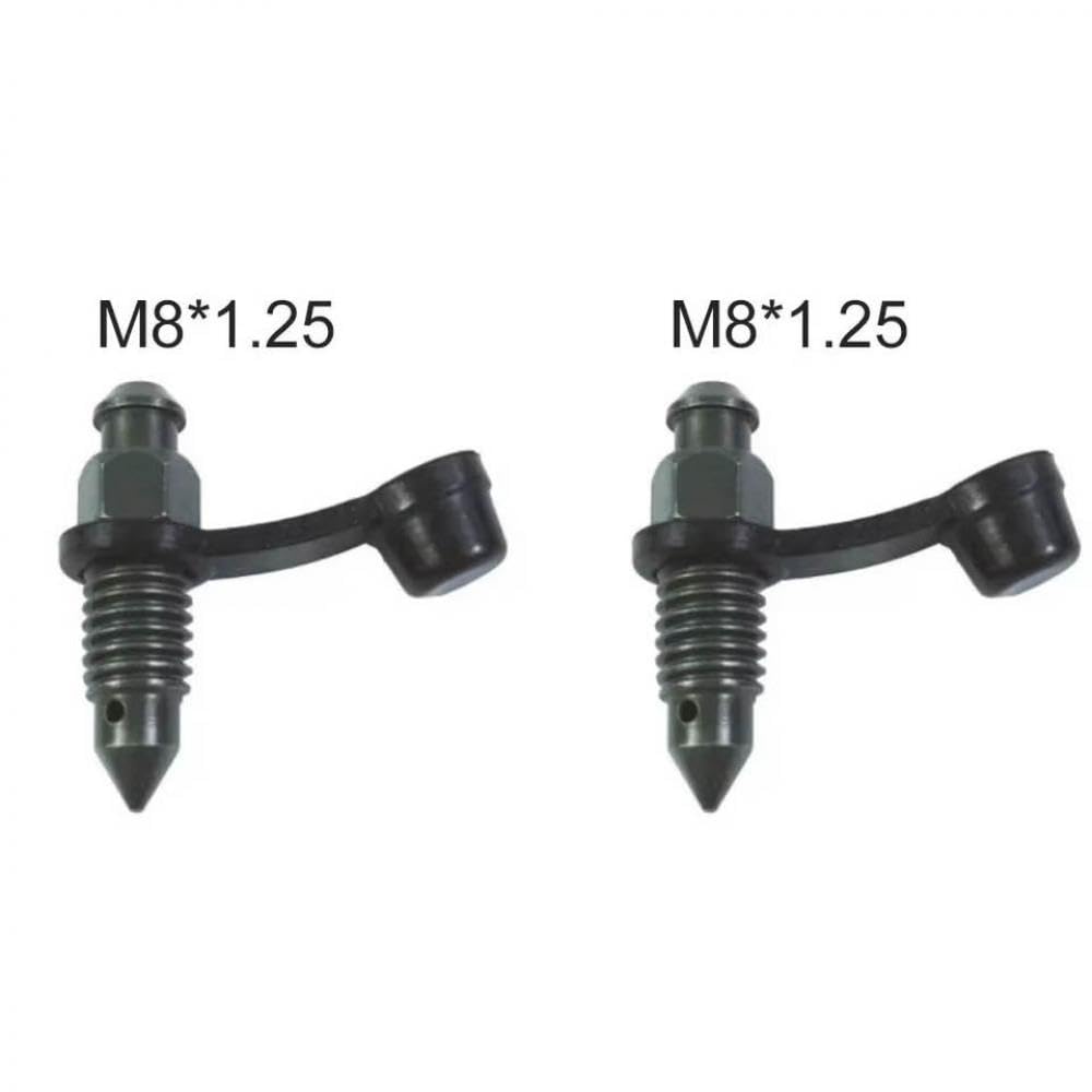 Motorradbremsenpumpen -Bremssättel Abgasblutschraube M8 M10 125 10 Pitch mit Gummistaubkappe, die mit Mopeds kompatibel ist und(M8x1.25 (2pcs) von SSUMCUWR