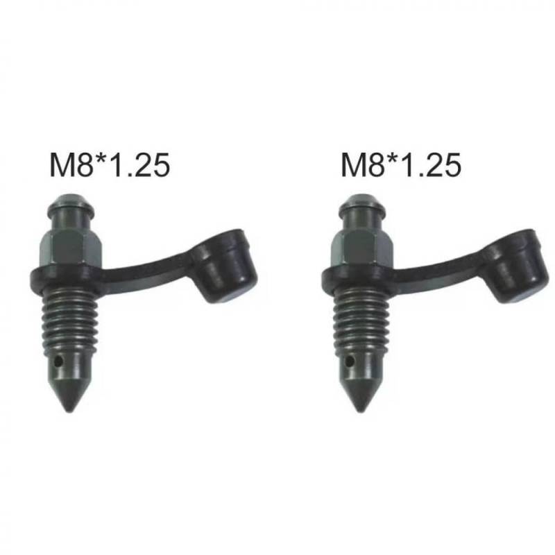 Motorradbremsenpumpen -Bremssättel Abgasblutschraube M8 M10 125 10 Pitch mit Gummistaubkappe, die mit Mopeds kompatibel ist und(M8x1.25 (2pcs) von SSUMCUWR