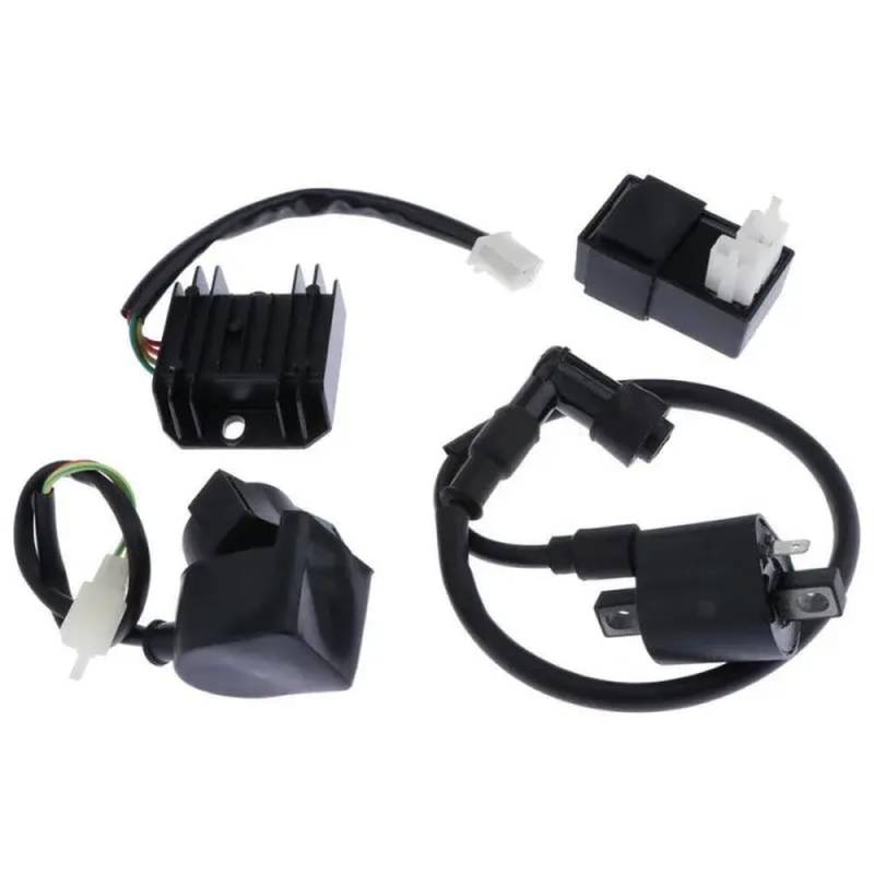 Relais- und Zündspule Kompatibel mit Gleichrichterregler und mit ATV Quad 150 200 250 kompatibel(4-Piece Set) von SSUMCUWR