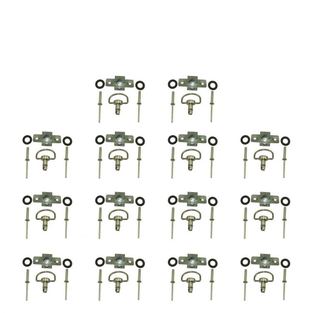 Schnellveröffentlichungs-D-Ring-Befestigungselemente Kompatibel mit 14-mm-Rennverkleidungen, die mit verschiedenen Rennanwendungen kompatibel sind(10 Sets) von SSUMCUWR