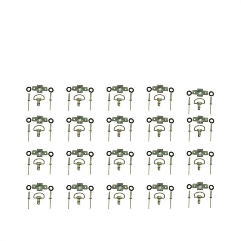 Schnellveröffentlichungs-D-Ring-Befestigungselemente Kompatibel mit 14-mm-Rennverkleidungen, die mit verschiedenen Rennanwendungen kompatibel sind(20 Sets) von SSUMCUWR