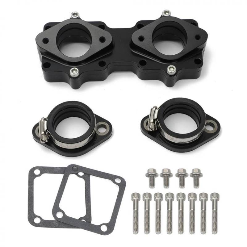 Universal Billet -Ansaugkrümmer Kompatibel mit 33 mm 34 mm 35 mm und 36 mm Vergaser, die mit Banshee YFZ350 kompatibel sind(Black) von SSUMCUWR