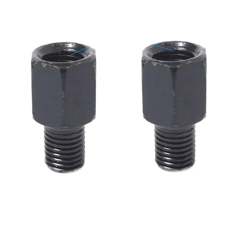Universal Black Motorcycle Spiegeladapter M10 M8 10 mm 8 mm rechts Linke Gewinde im Uhrzeigersinn Anti-Clock-Rückspiegel-Konvertierungsschrauben(2X M10M10 (LR)) von SSUMCUWR