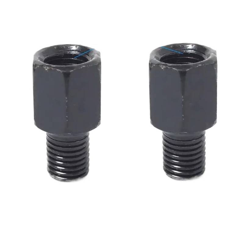 Universal Black Motorcycle Spiegeladapter M10 M8 10 mm 8 mm rechts Linke Gewinde im Uhrzeigersinn Anti-Clock-Rückspiegel-Konvertierungsschrauben(2X M10M8 (LR)) von SSUMCUWR